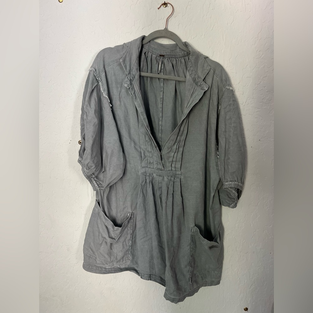 Free People chambray romper
